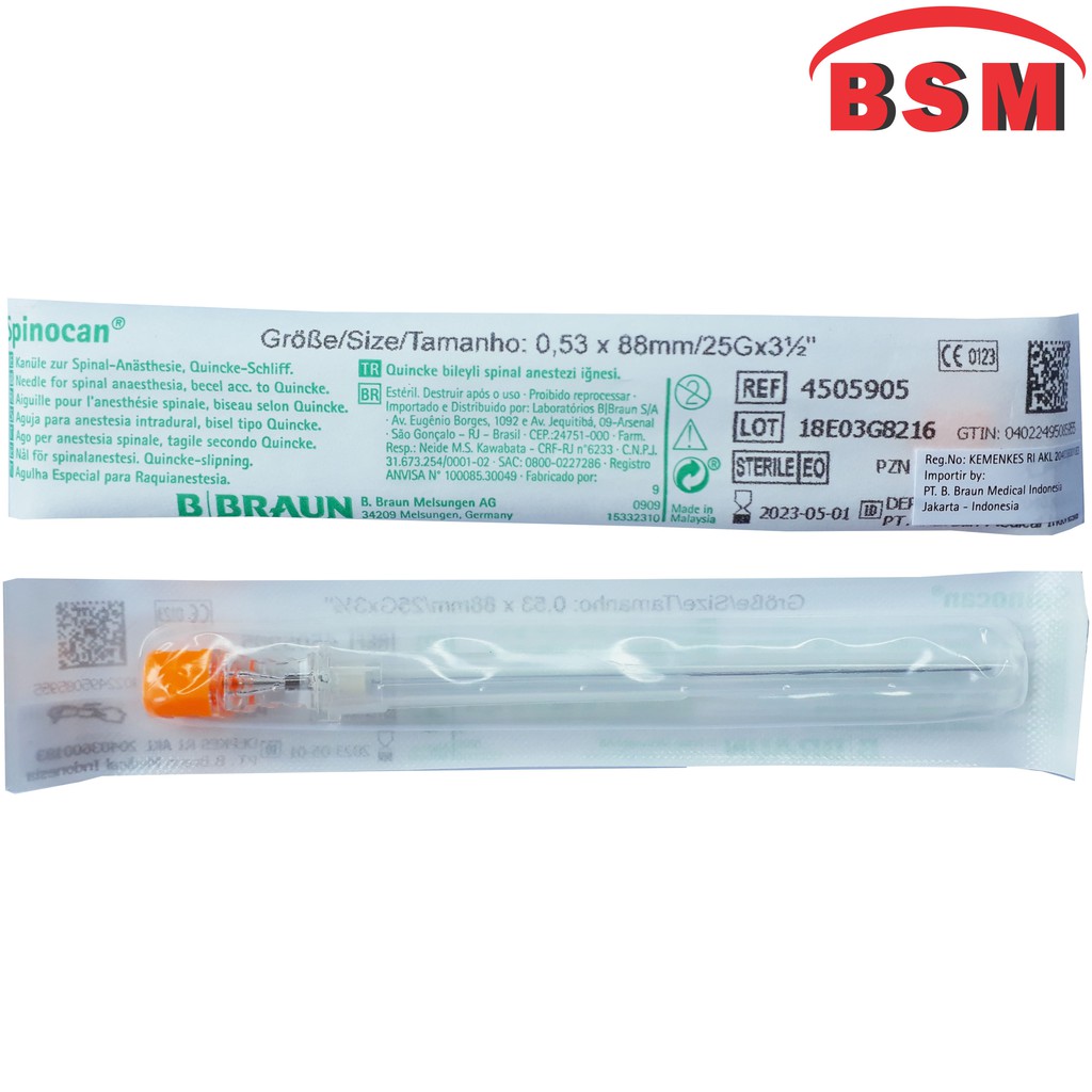 B BRAUN Spinocan 25 G