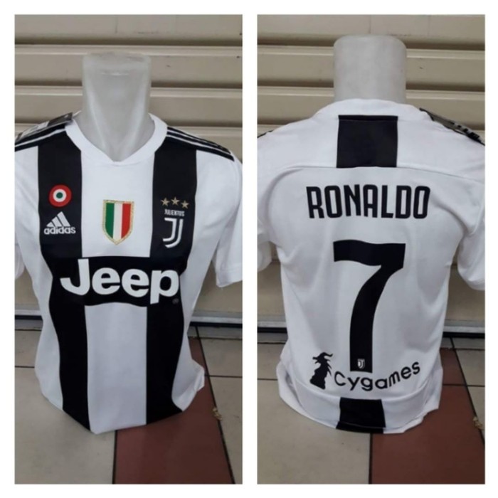 JERSEY BAJU BOLA JUVENTUS HOME PLUS NAMESET RONALDO7 2018-2019