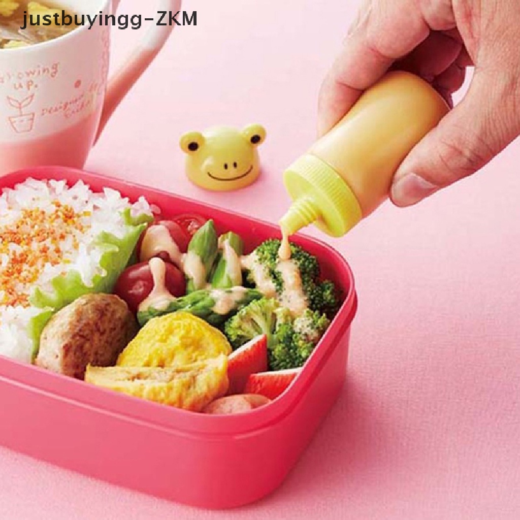 Botol Wadah Saus Tomat Salad Dressing Bento Portabel 35ml Bentuk Katak