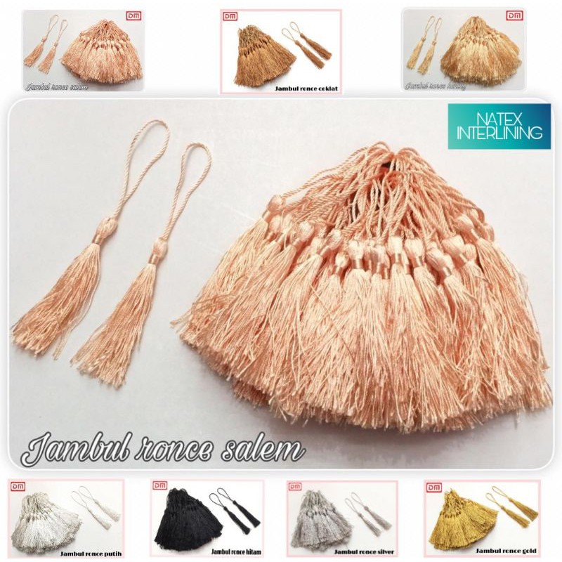 tassel . tassel gorden . tassel gold .tassel rumbai . Jambul ronce tasbih / sofa / hordeng / tasel