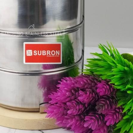 ❄ Rantang stainless steel susun 3 - susun 2 ➴