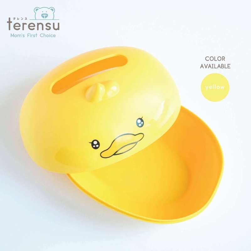 Terensu Tempat Tisu Karakter Bebek Penyimpan Tissue Box Anti Kotor Debu