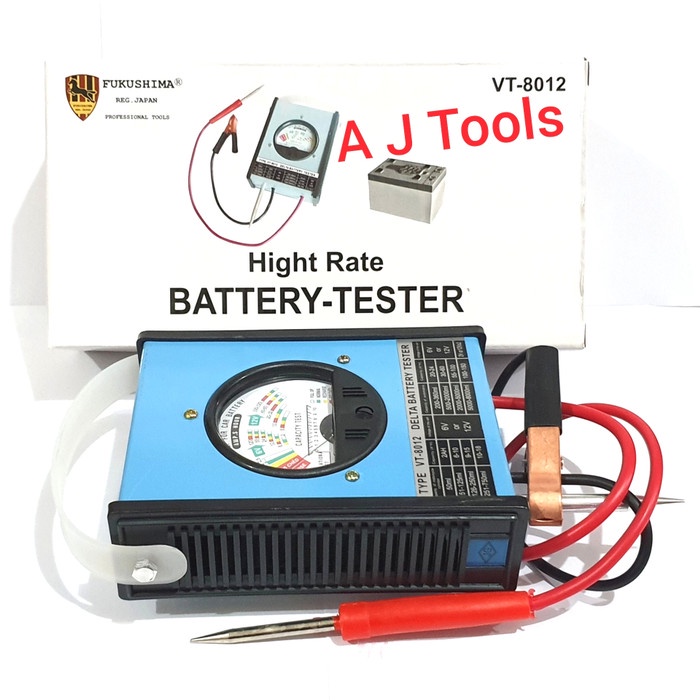 PROMO EKSKLUSIF Battery TesterAlat Tes AkiTester AkiFukushima Vt-8012 TERBATAS