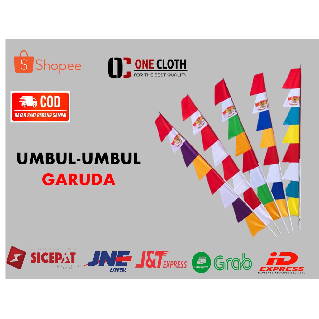 Jual Bendera Umbul Umbul Gergaji Umbul-umbul Warna Warni | Shopee Indonesia