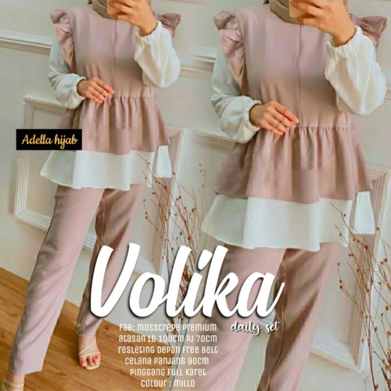 pakaian wanita set| Volika daily set