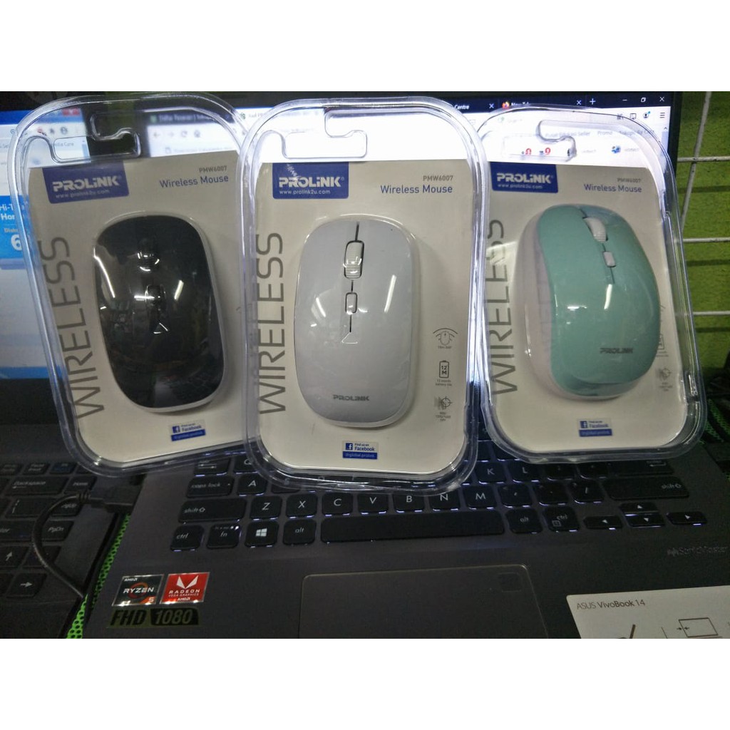 Mouse Prolink PMW6007 Mouse Wireless 1200dpi 4Buttons GARANSI RESMI 1 TAHUN