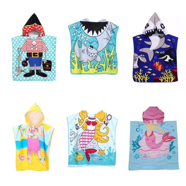 Hooded Towel Handuk Renang Anak