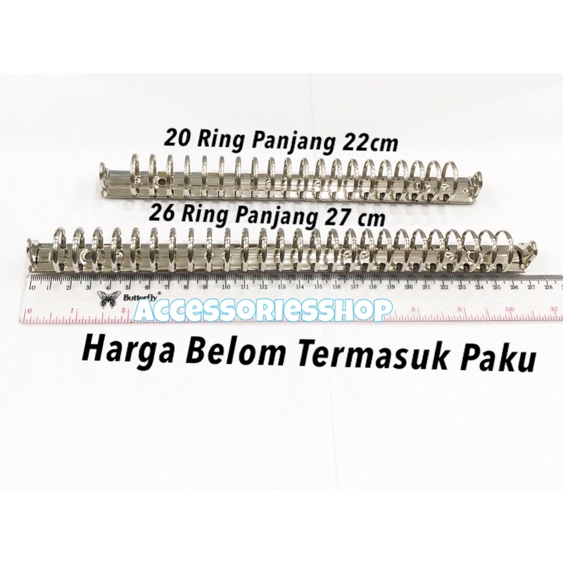 

Ring mekanik 20 ring,26 ring/ring agenda/ring buku file satuan