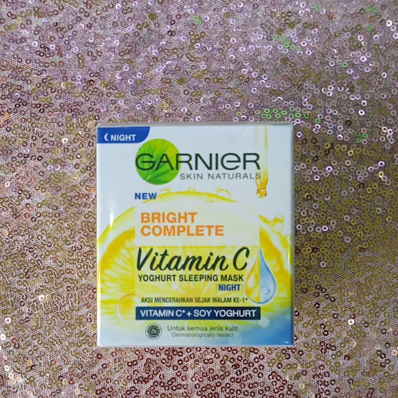 GARNIER BRIGHT COMPLETE YOGHURT SLEEPING MASK NIGHT CREAM @MJ