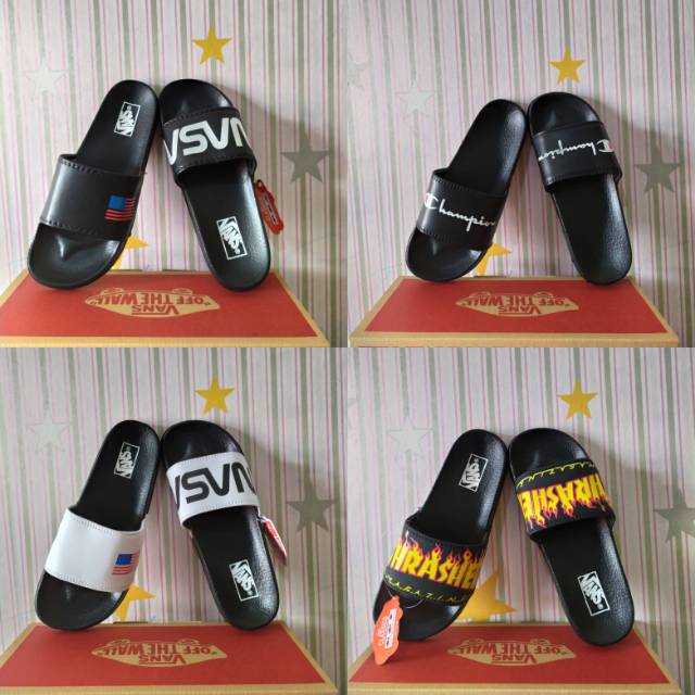 Sandal vans champion Star Wars marvel nasa kaws sendal casual murah grade original