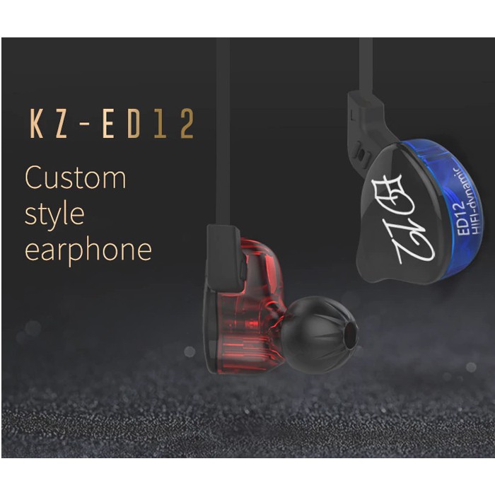 Headset IEM WIth Mic Basshead Detachable  Knowledge Zenith ED12