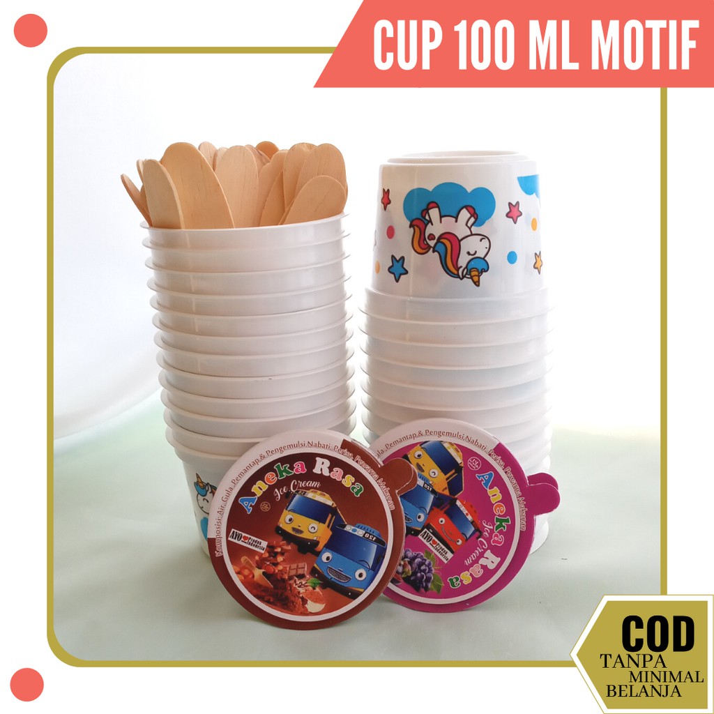 TEMPAT JUAL CUP ES KRIM / ES CREAM CUP UNTUK JUALAN / JUAL CUP ES KRIM UNIK