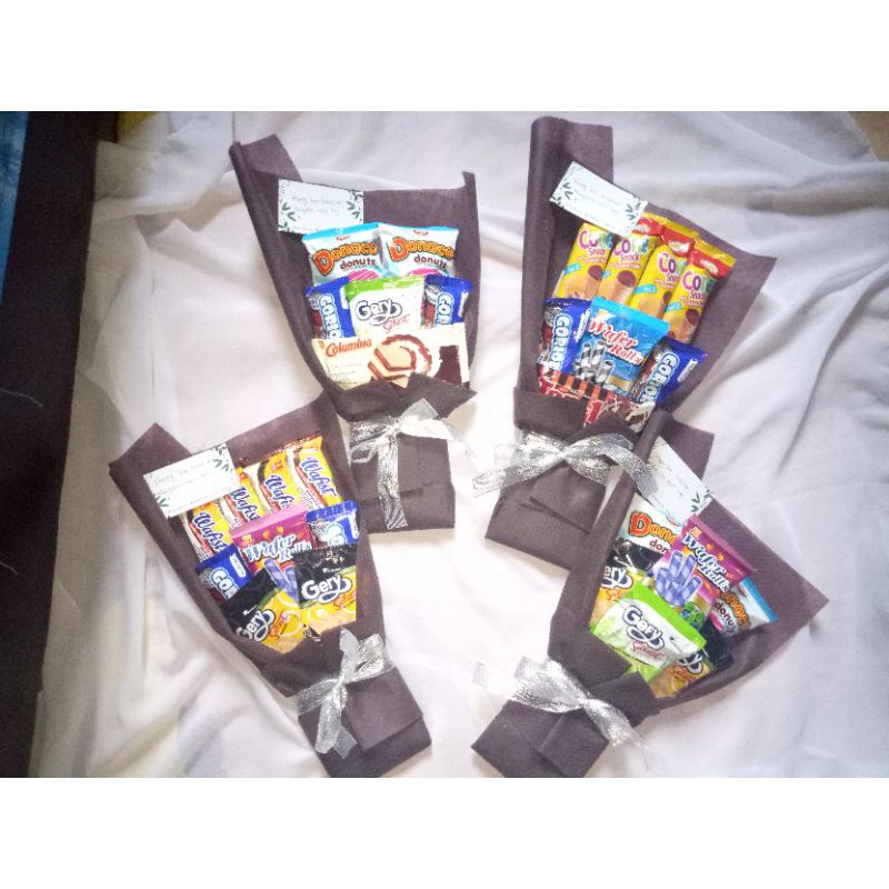 

Buket snack 10.000 (sempro,ultah,wisuda) ekonomis