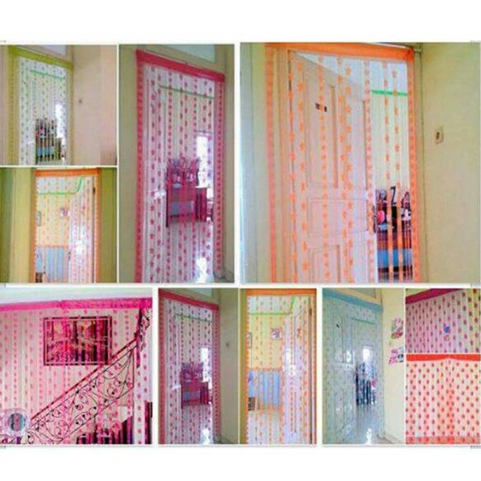 TIRAI BENANG Gorden Dekorasi Motif Love Korea Baichuan TIRAI BENANG Gorden Dekorasi Motif Love Korea Baichuan