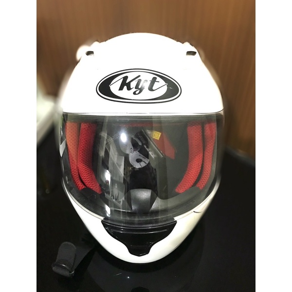 PRELOVED Helm KYT RC Seven 7 Putih KYT Full Face Original Asli Solid White