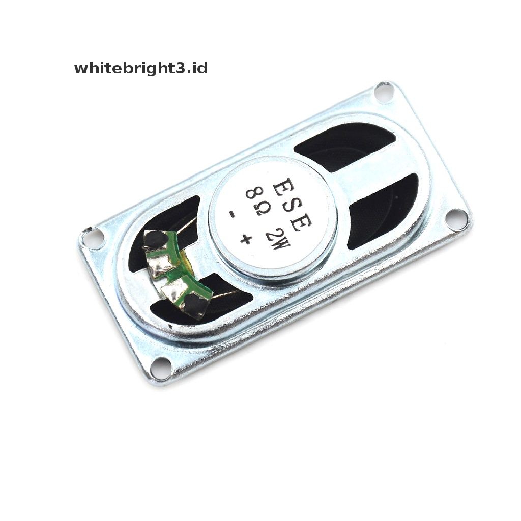 (whitebright3.id) 1pc Speaker Audio Stereo Woofer 8Ohm 8 2W 40x20mm Untuk Laptop