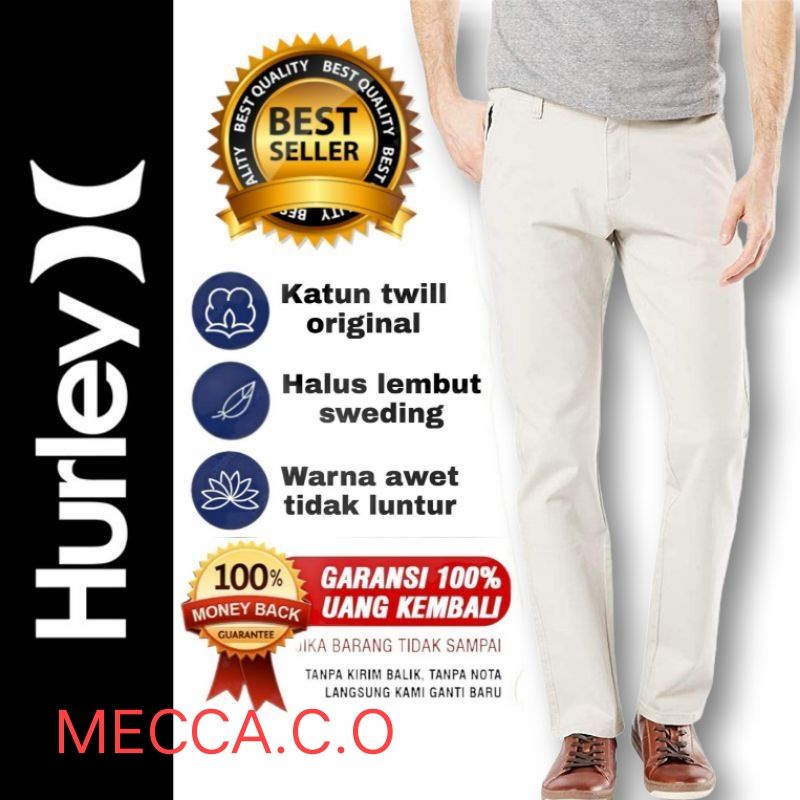 CELANA CHINO PANJANG HURLEY ORIGINAL PRIA REGULER FIT STRETCH