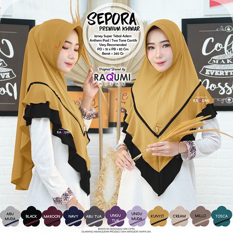 SEPORA Premium KHIMAR ORI RAQUMI-1