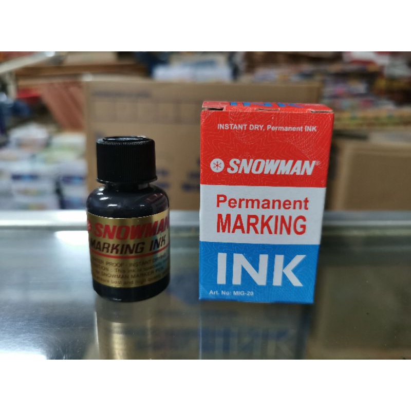 

tinta permanent snowman