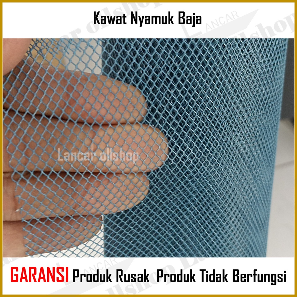 Kawat Nyamuk Jaring Baja / Kasa Nyamuk / Jaring Kawat Parabola Warna Wire Mesh PVC Tebal