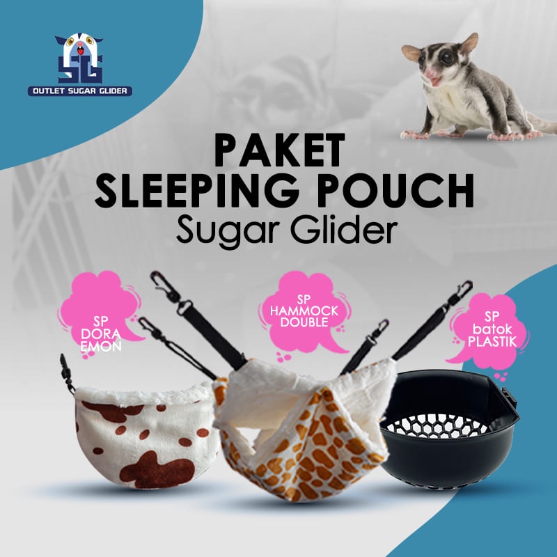 FLASH SALE 1 - SLEEPING POUCH SUGAR GLIDER TEMPAT TIDUR HEWAN