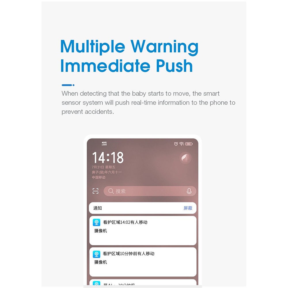 Xiaovv Kamera Pengawas Bayi Baby Monitor CCTV WiFi 2K - XVV-3130S-BM-C1 - White