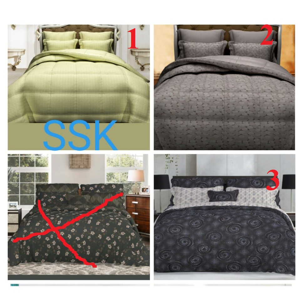 VERDE SPREI FULL KATUN SATEEN UK 180X200X40CM