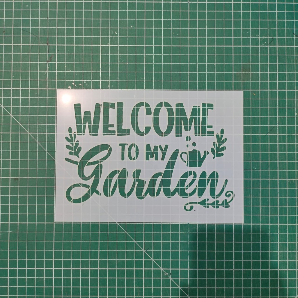 

Aneka Stencil Quote Garden