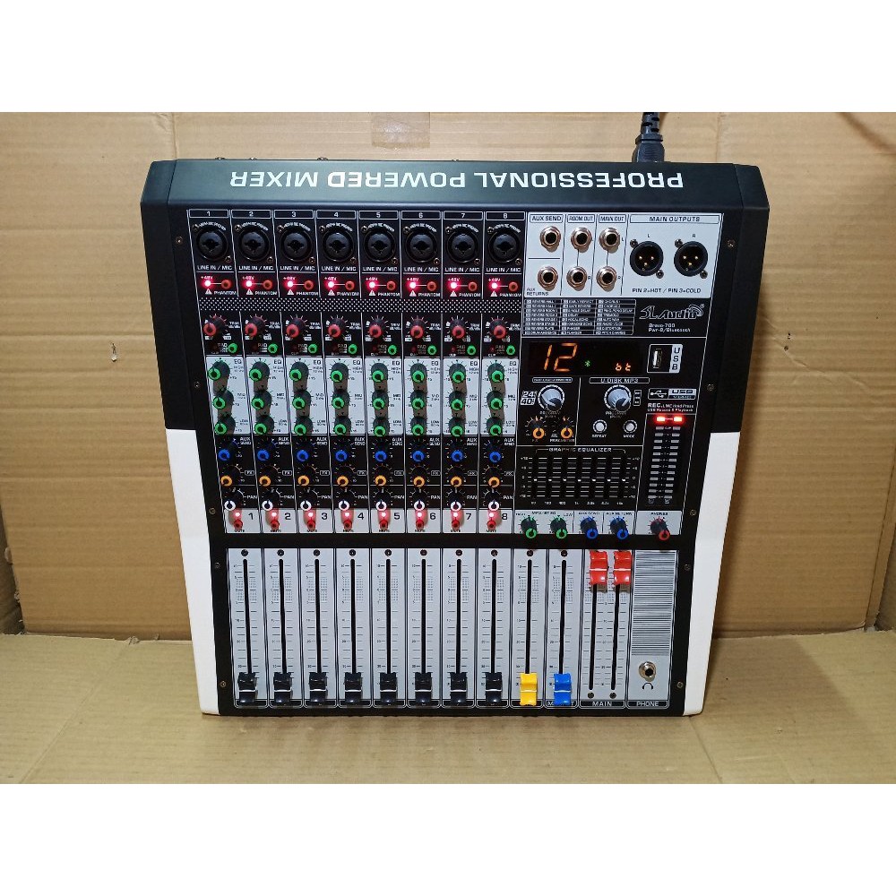 POWER MIXER 8 CHANNEL SL AUDIO BRAVO 700 PWR 8