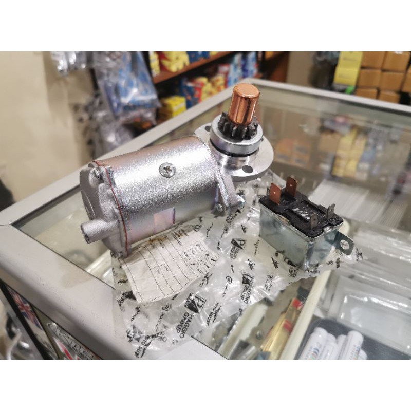 Dinamo stater set switch relay Piaggio Original Import Vespa PXE Excel Spartan-1