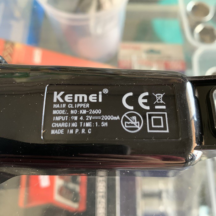 Hair Clipper Cordless KEMEI KM-2600 Professional Rechargeable Electric