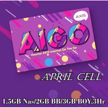 Voucher AXIS 1.5GB/2GB BB/3GB BOY/4GB BBOY, 3 hari Jawa