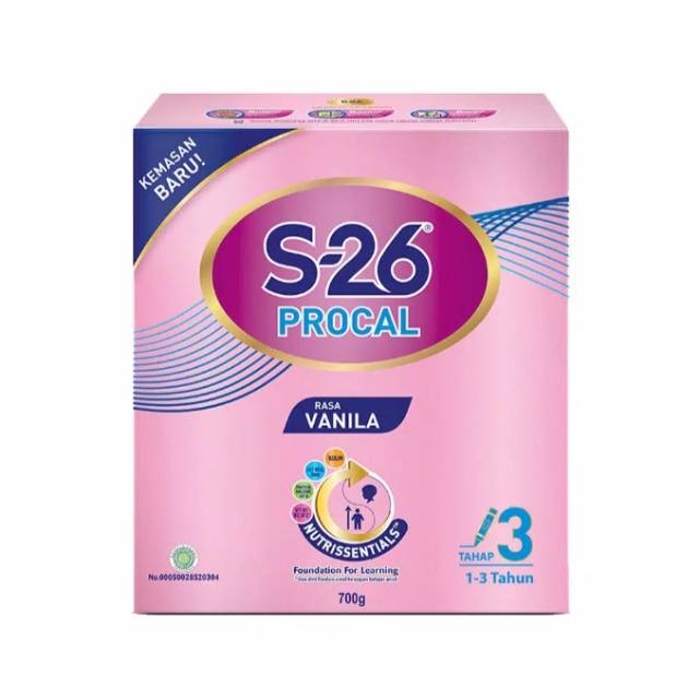 

S-26 PROCAL Tahap 3 Vanila 700 gram