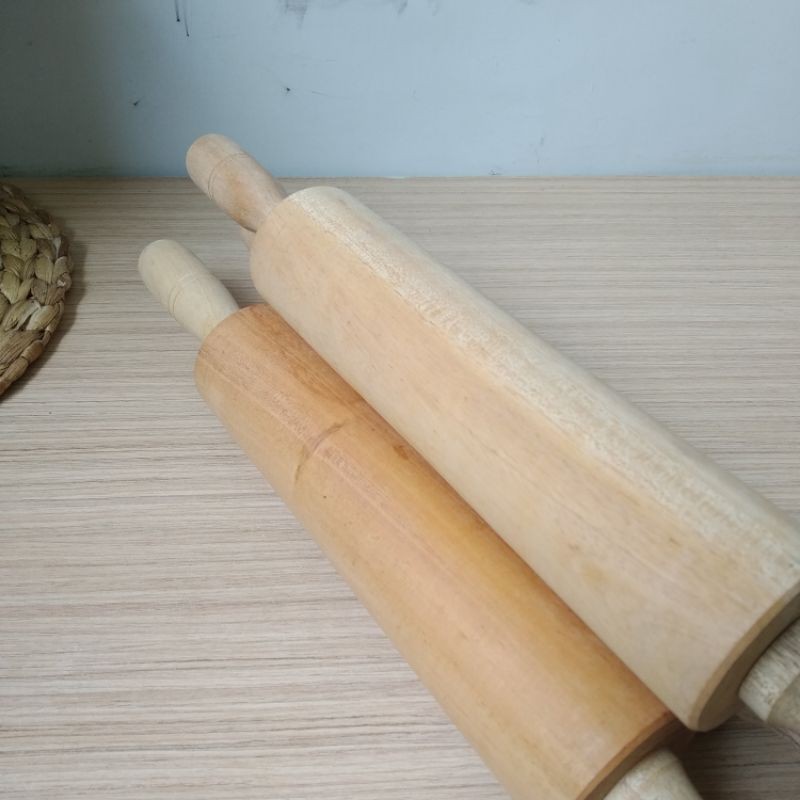 Rolling Pin Kayu panjang 40 cm, Penggilas Adonan Kue