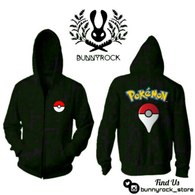 Jaket Hoodie Zipper POKEMON GO
