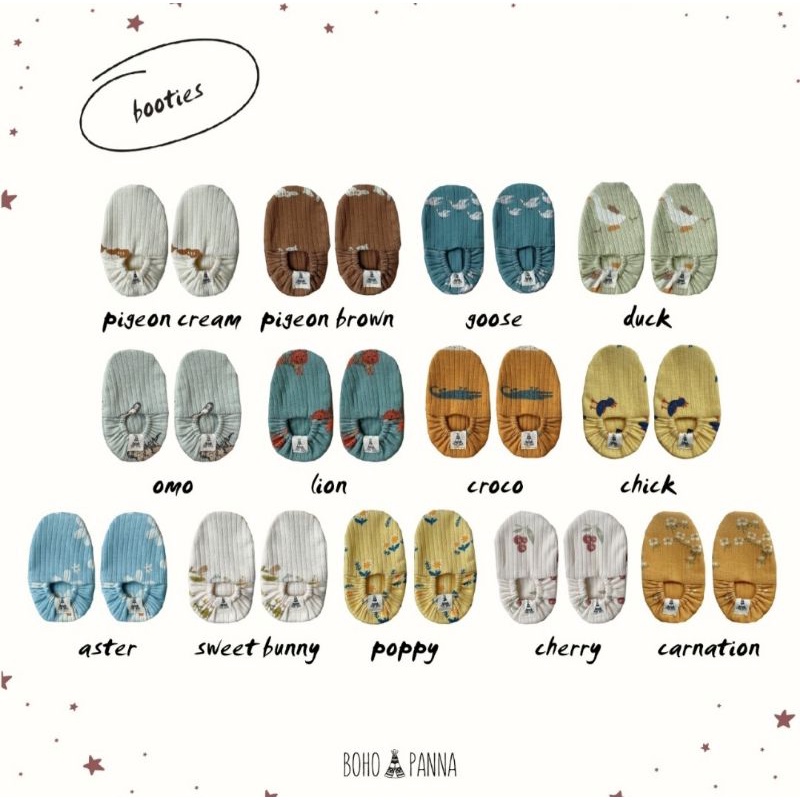 Booties Print Bohopanna