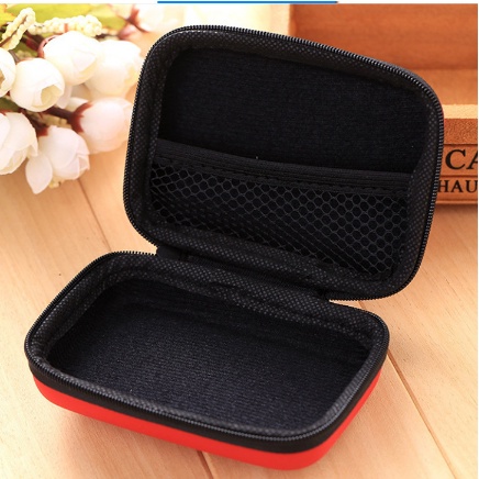 Dompet Headset Multifungsi Pouch Tempat Simpan Earphone kabel charger koin kunci tas kecil persegi panjang sarung hedset universal