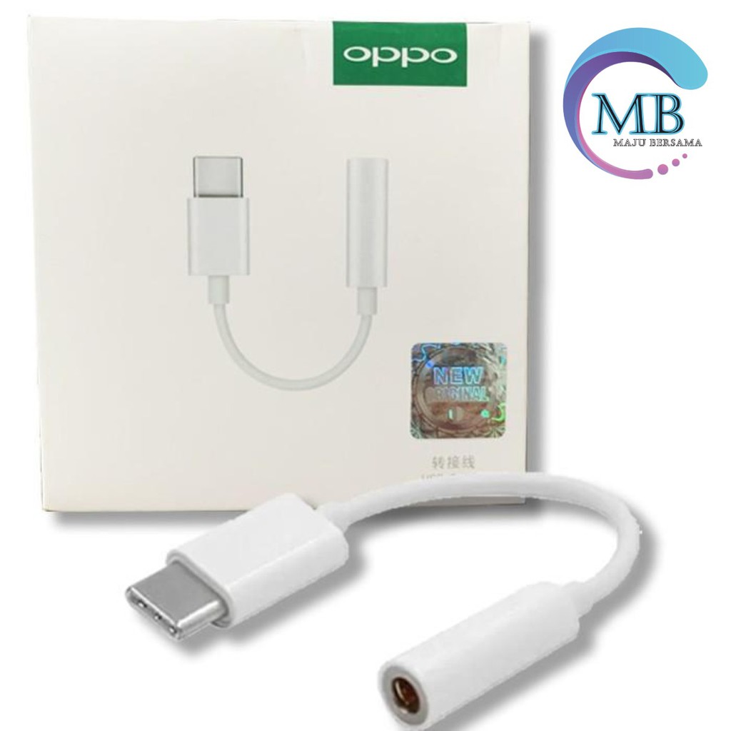 OPPO tipe c To 3.5mm adapter converter audio Jack 3.5mm adapter Headset tipe c original MB688