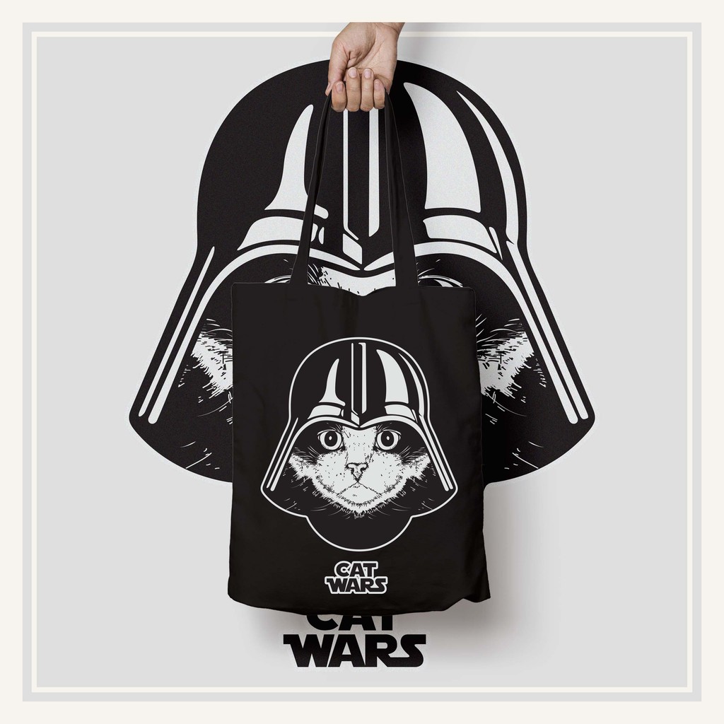 Tote Bag Kanvas Cordura Cat Vader