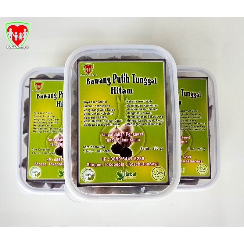 

Bawang Hitam Tunggal / Black Garlic 250 gram / Herbal