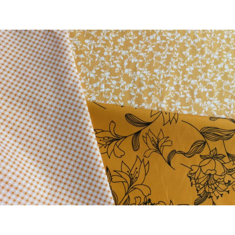 

3 lembar katun jepang ukuran @50cm x 150cm