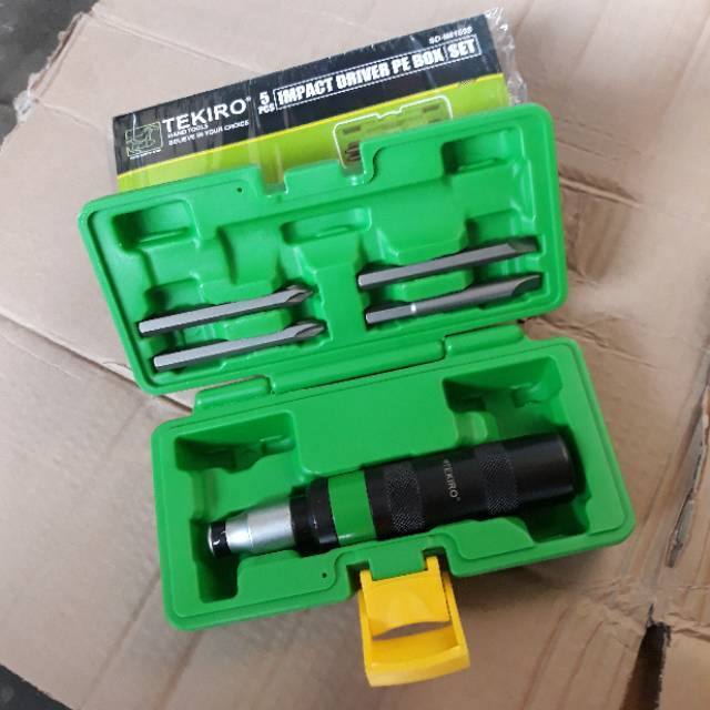 Obeng Ketok set 5pcs TEKIRO obeng gedor 5pc alat bengkel teknik perkakas motor