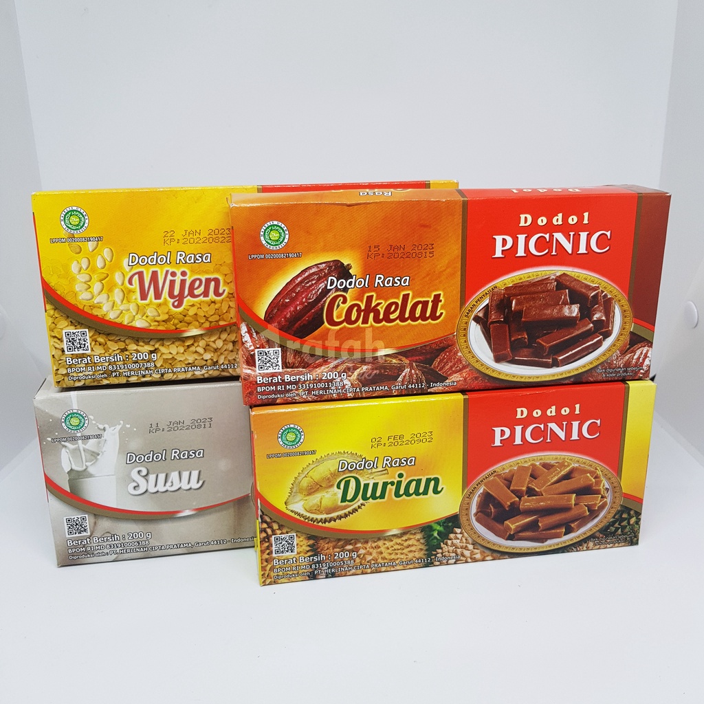 Dodol Garut Picnic Aneka Rasa 200gr