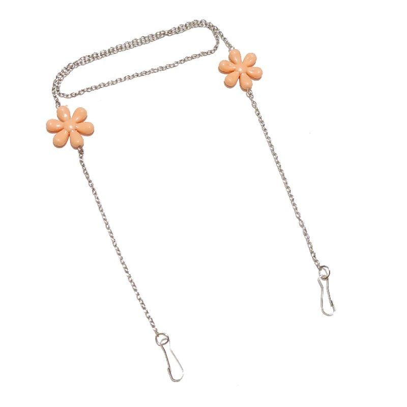 Kalung Gantungan Masker Strap Mask Hanging Liontin Bunga Pastel Flower Charm Rantai Chain