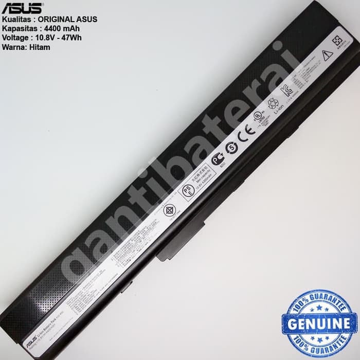 Baterai ORI Asus A42 A42F A42J A42D A42JC A42N K52 A52 A52F K42 K42F