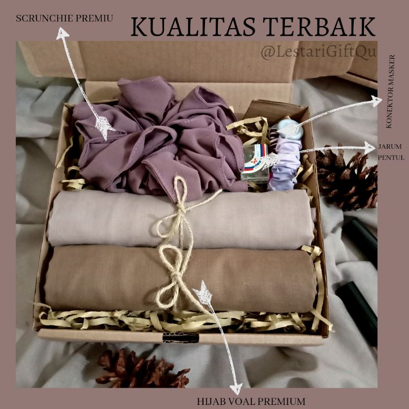 

Gift box hijab hadiah wisuda hadiah ulangtahun