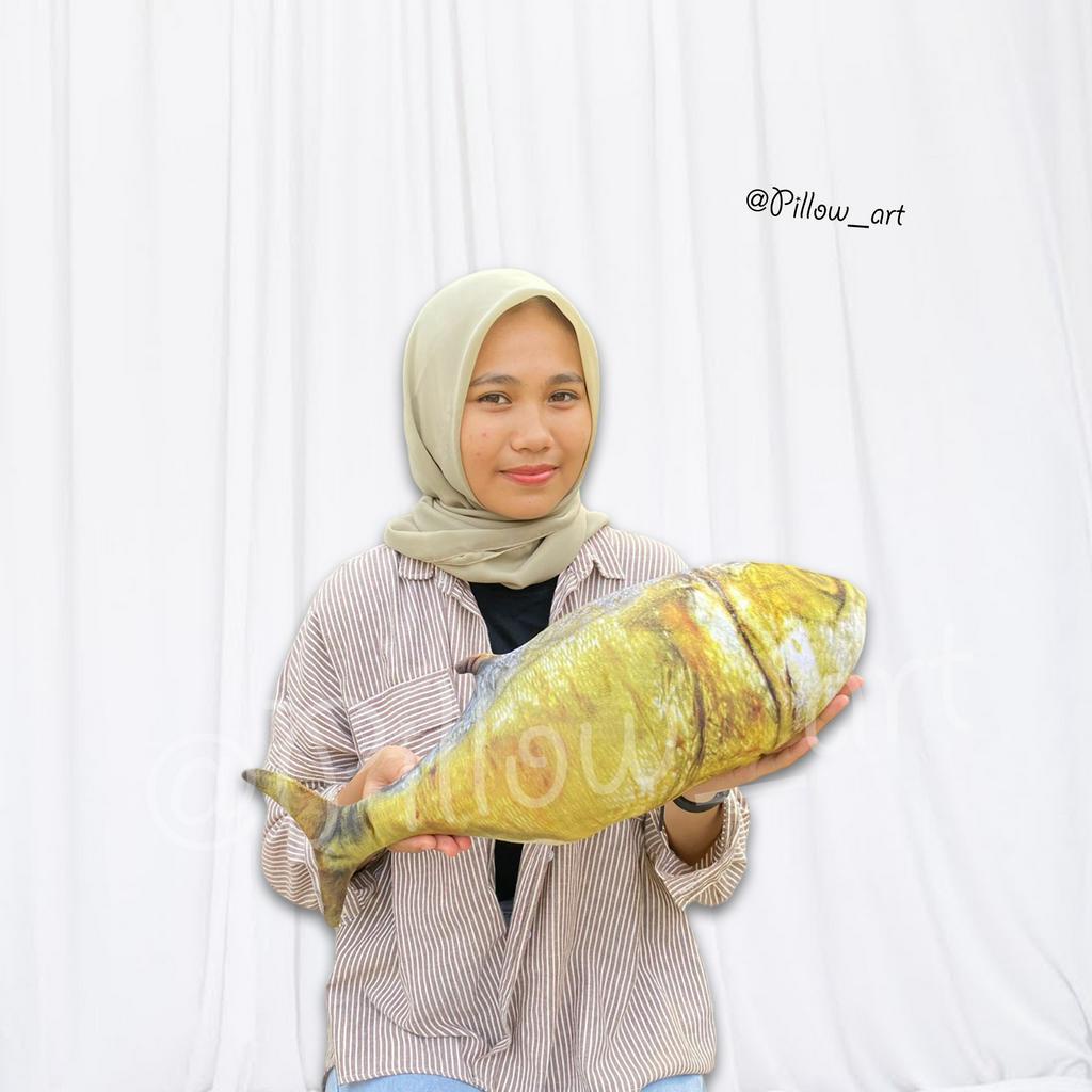 Pillowart - Bantal Boneka Ikan Asin Size M Ikan Asin | Ikan Tuna | Ikan Kakap - ART042