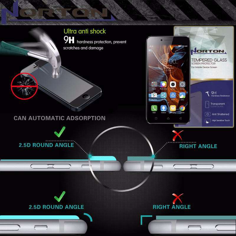Norton Tempered Glass Lenovo Vibe K5 - Vibe K5 Plus