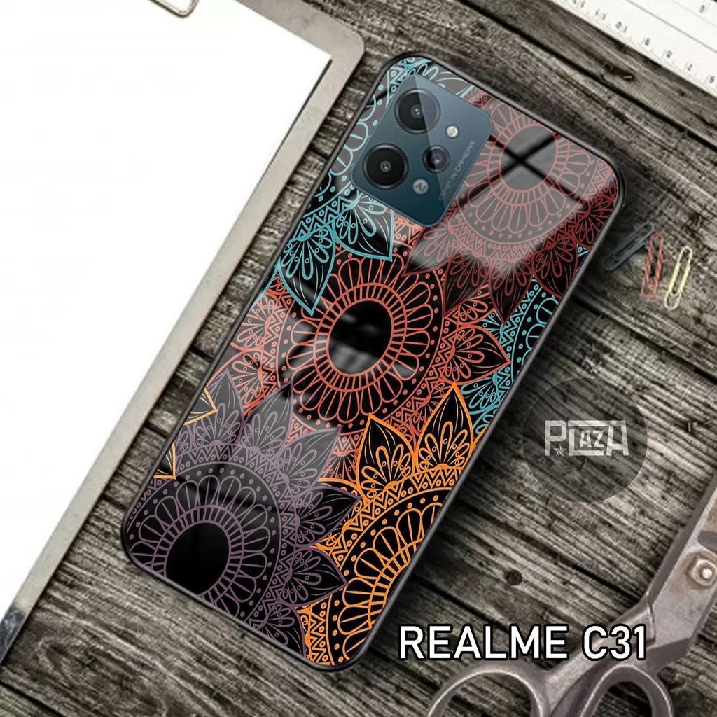 Softcase Glass Kaca [K55] REALME C31 Terbaru Casing Handphone-Pelindung Handphone