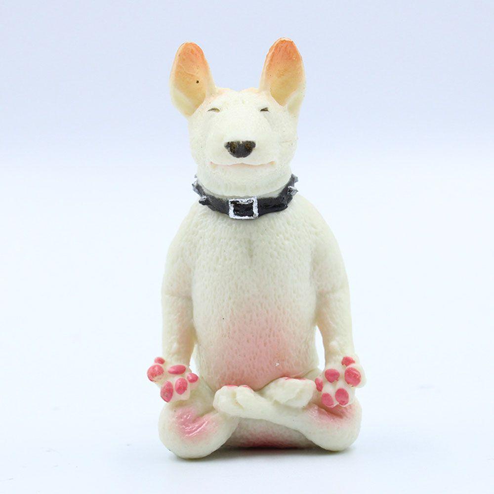 Agustina Dog Action Figure Husky Bulldog Hadiah Shiba Inu Lanskap Mikro Anime Lucu Dekorasi Rumah Patung Kecil Figure Ornamen